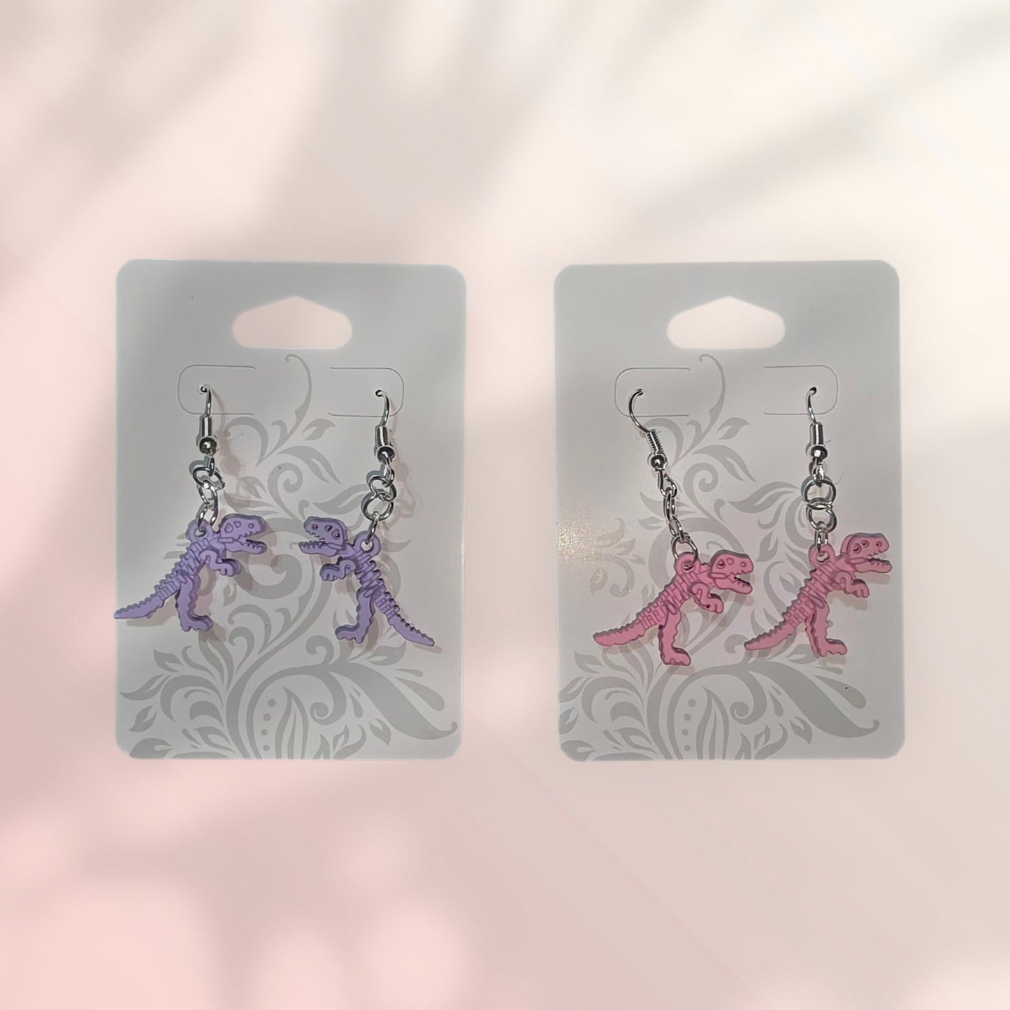T-Rex Skeleton Earrings