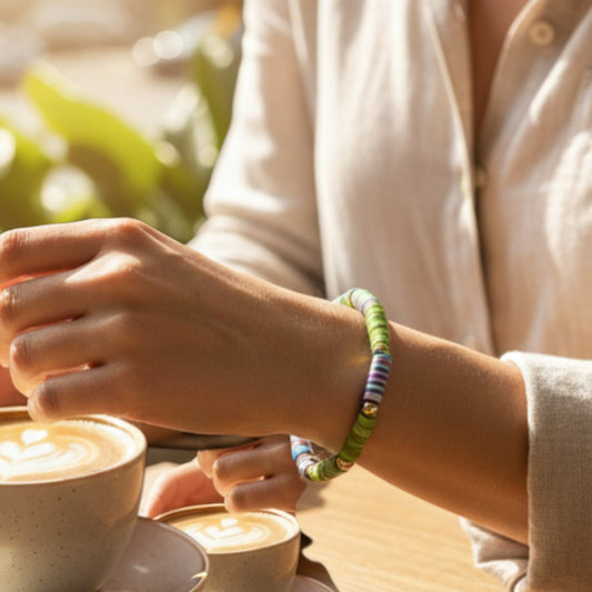 Cosmic Lagoon Heishi Bracelet