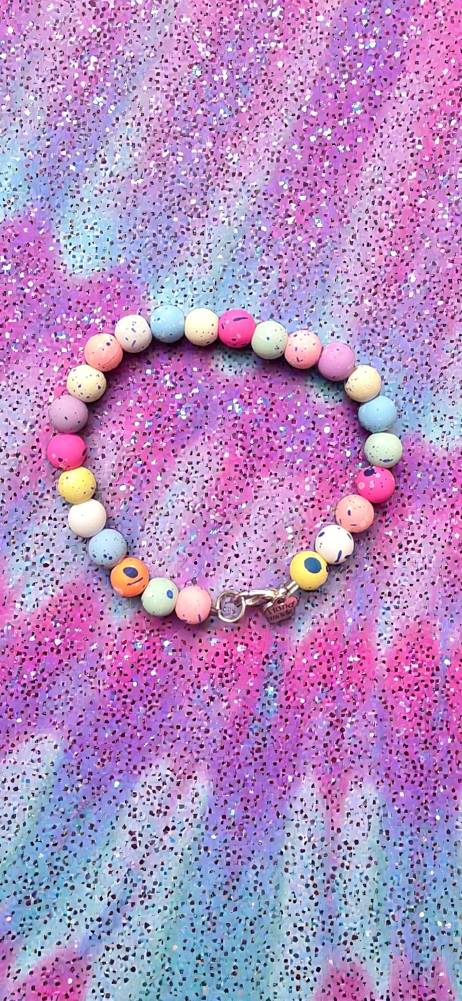 Stardust Splatter beaded bracelet