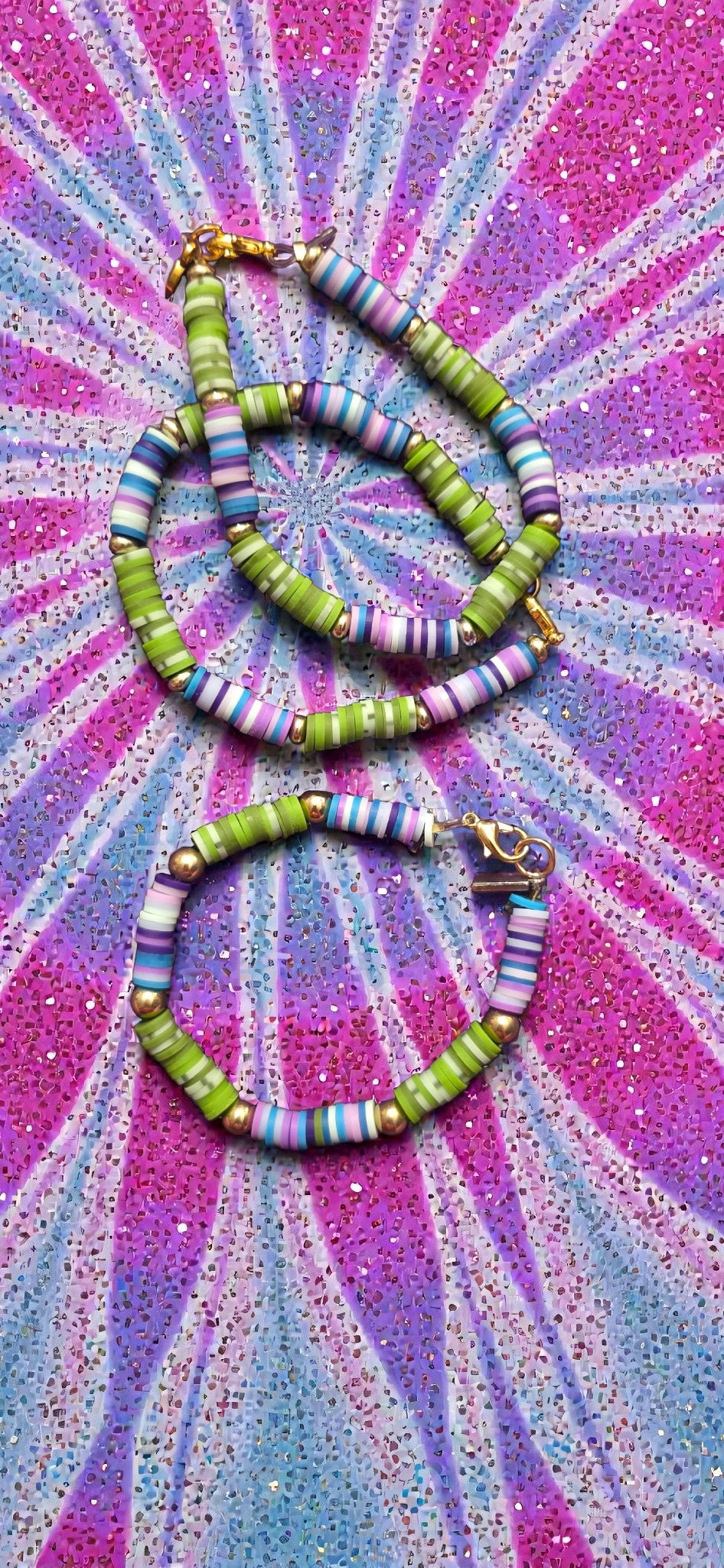 Cosmic Lagoon Heishi Bracelet