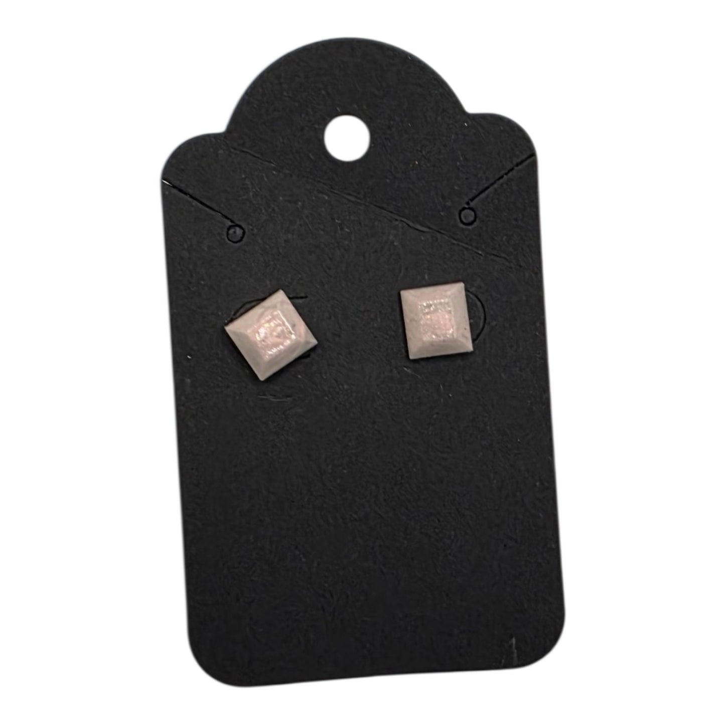 Soft Glow Resin Geometric Studs