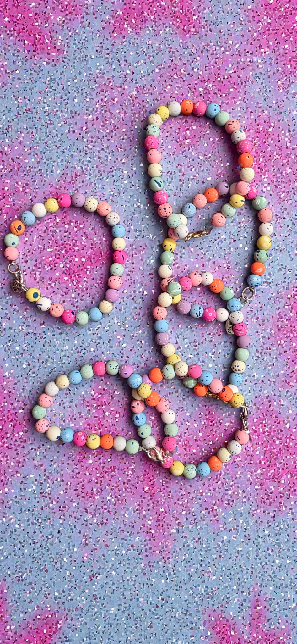 Stardust Splatter beaded bracelet